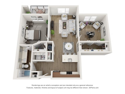 the outlook floor plan  1 bedroom 395 sq ft